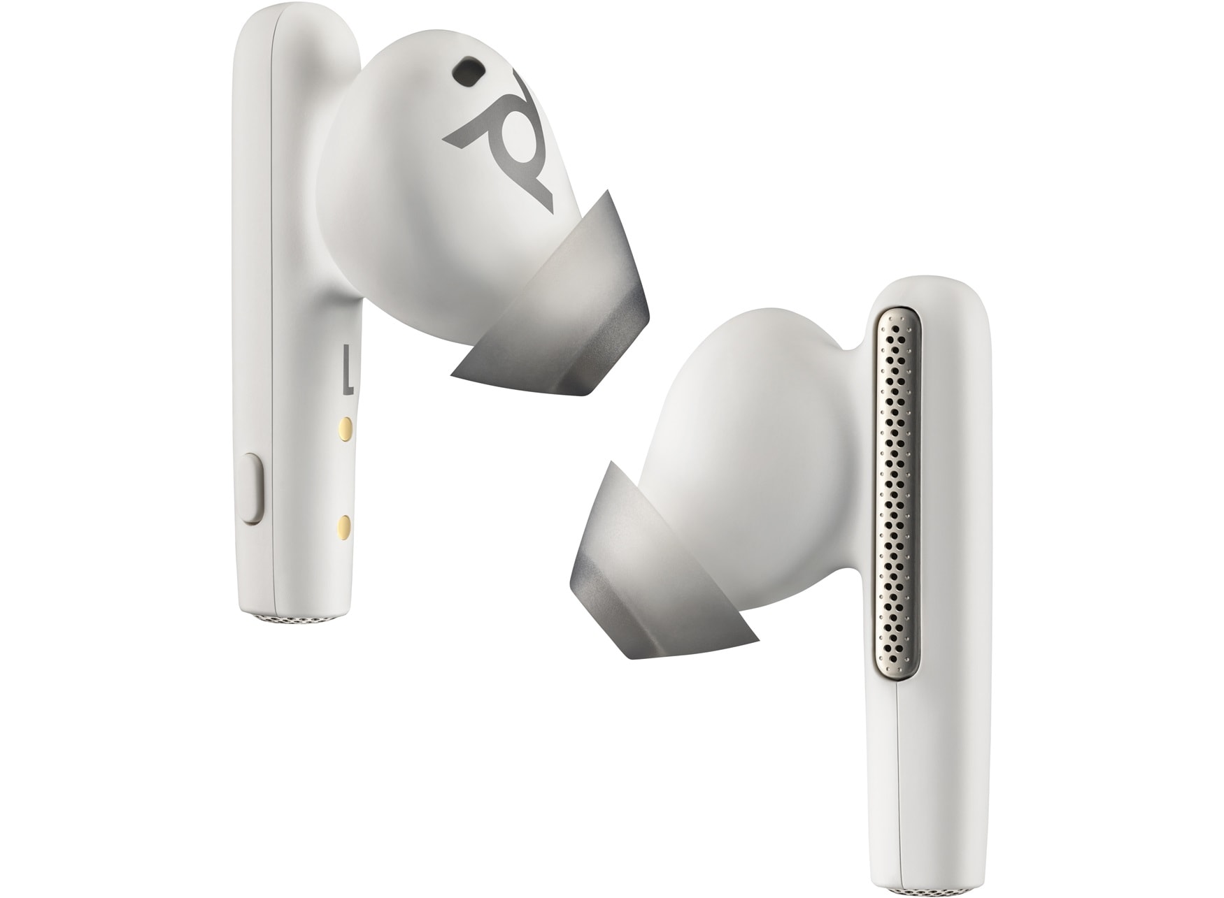 Intrauriculares Poly Voyager Free 60 UC M color Blanco Arena Adaptador USB-C BT700 Estuche de carga básico