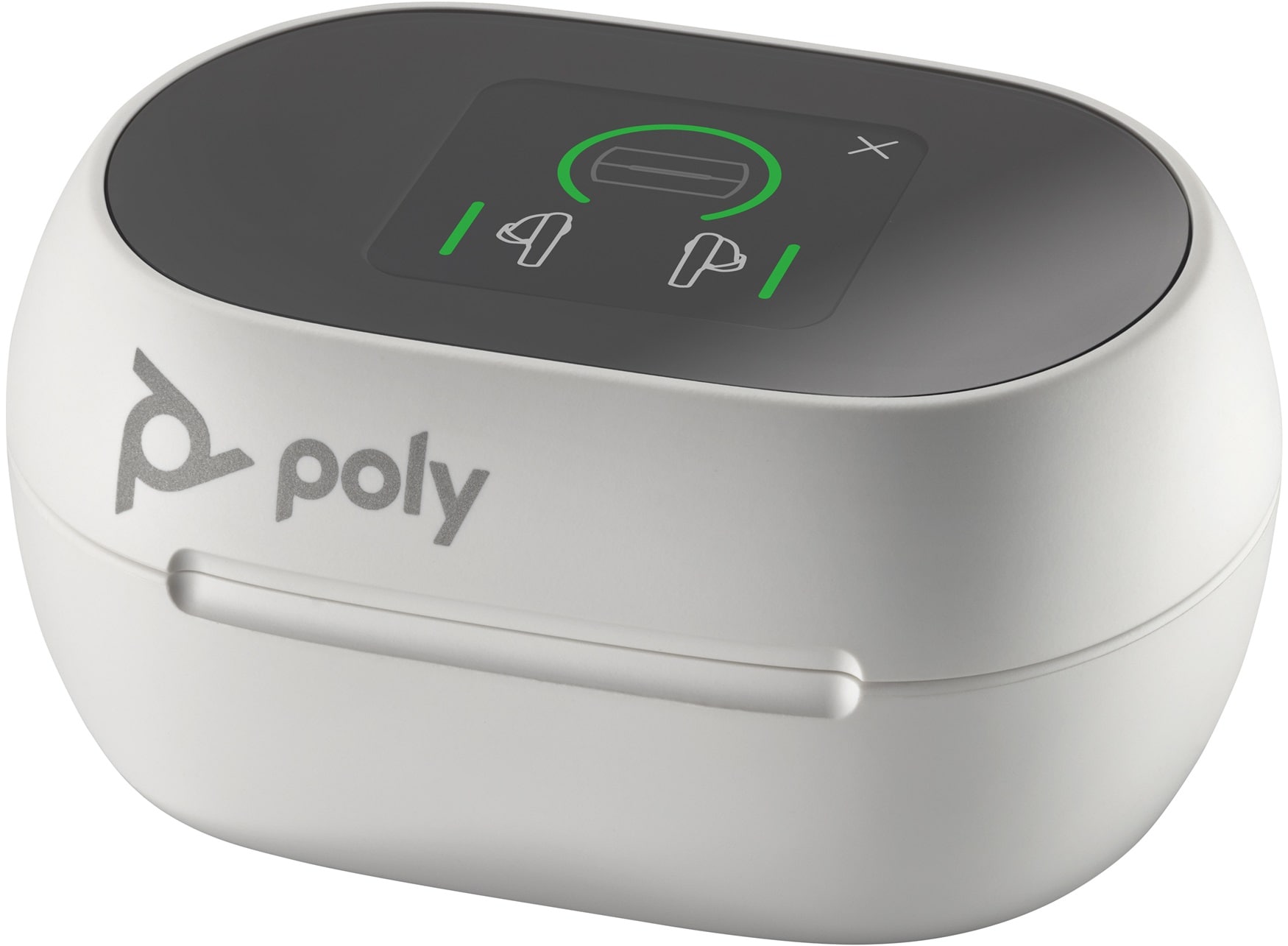 Intrauriculares Poly Voyager Free 60 UC M color Blanco Arena Adaptador USB-C BT700 Estuche de carga con pantalla táctil